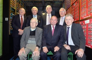 GAA officials at the re-opening of the museum at Lár na Páirce.