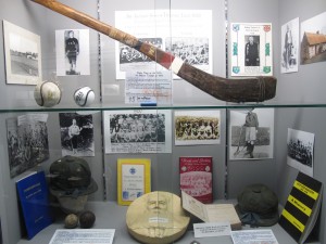 Pat Madden was captain of Galway team, defeated by Tipperary in first All-Ireland Hurling Final 1887. The hurley is n display in Lár na Páirce Museum, Thurles.